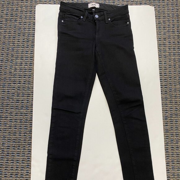 PAIGE Skyline Skinny Jeans  - Size 24 - Black - Picture 2 of 7